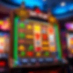 An intricate slot machine design showcasing various symbols